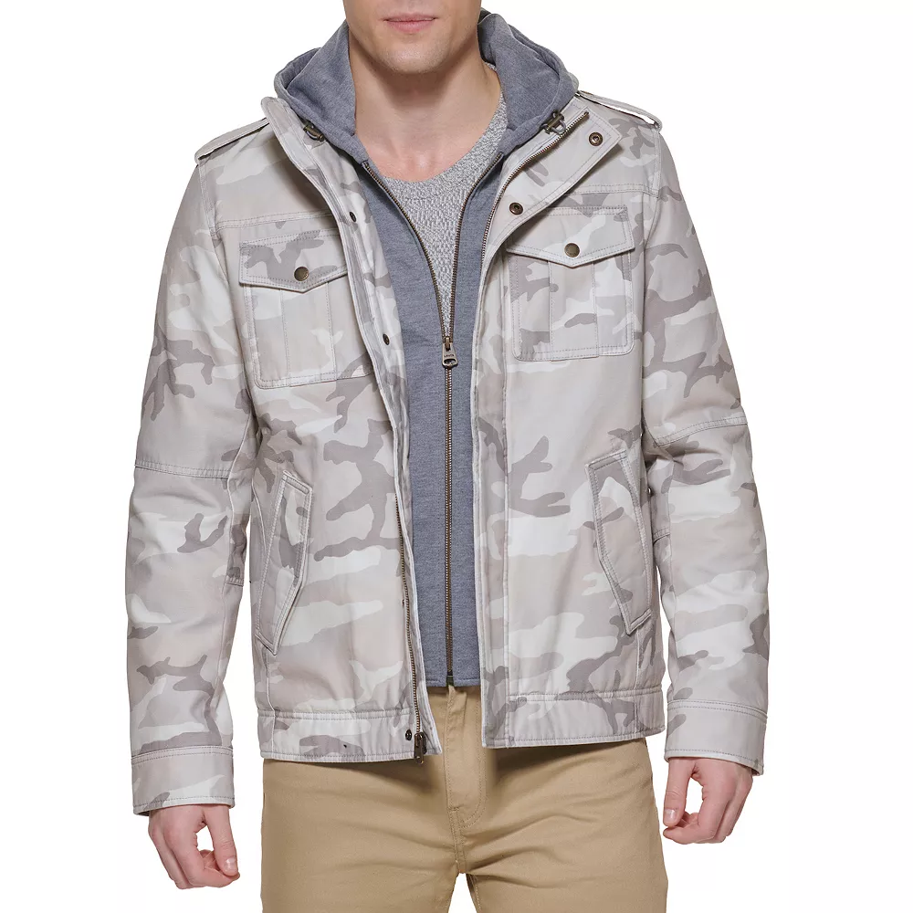 Men's Levi's® Washed Cotton Sherpa-Lined Hooded Trucker Jacket - Image 11