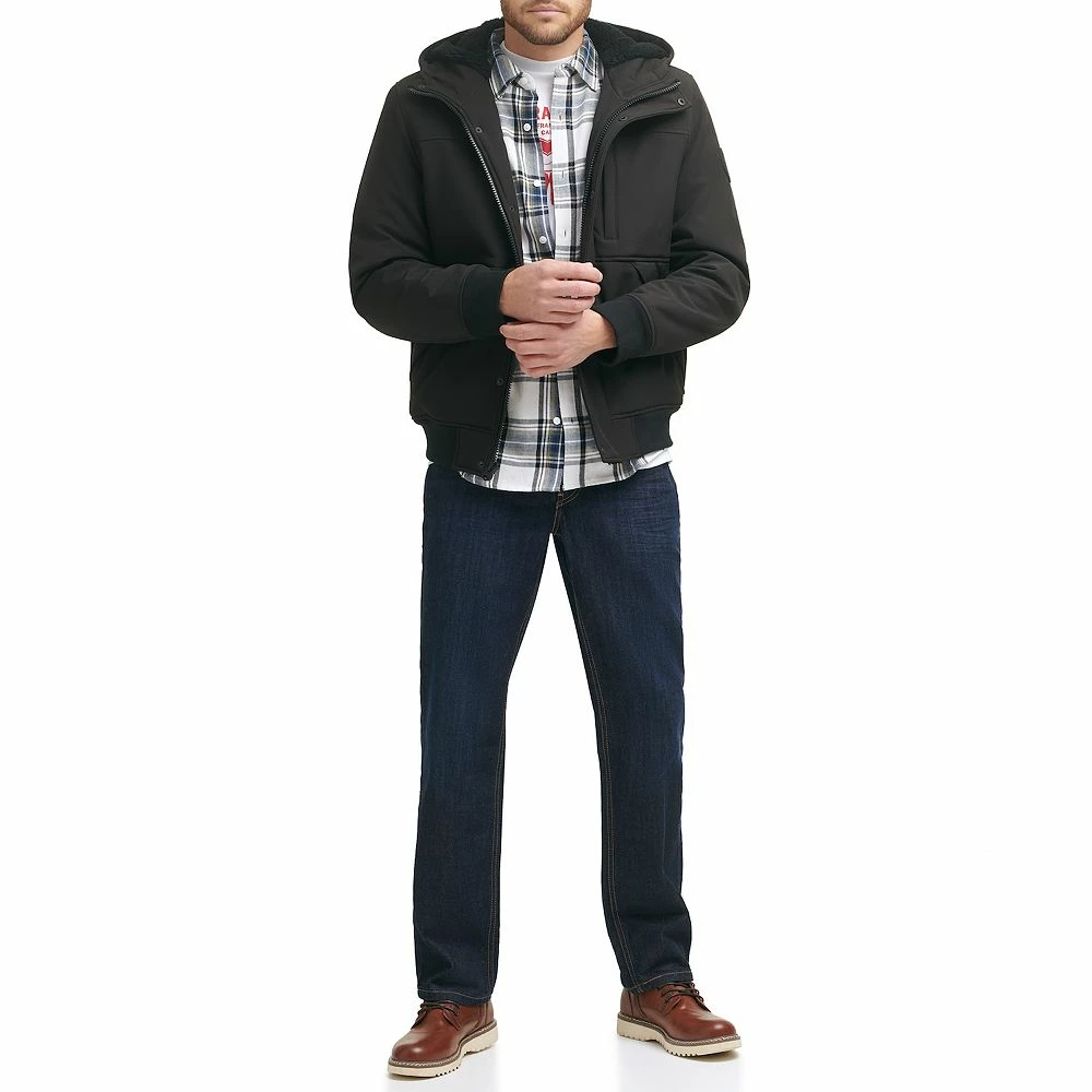 Men's Levi's® Mixed Media Hooded Bomber Jacket - Image 8