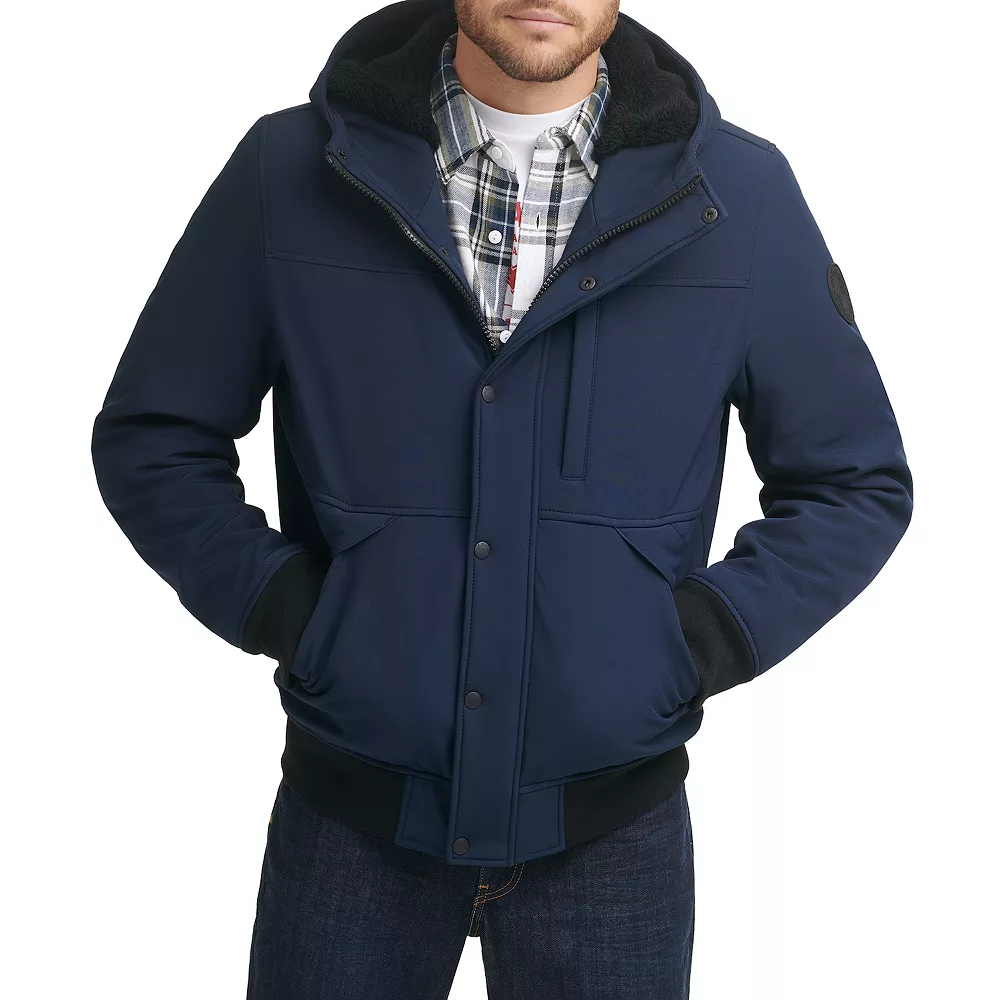 Men's Levi's® Mixed Media Hooded Bomber Jacket - Image 3