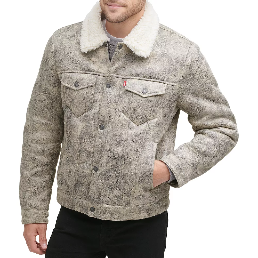 Men's Levi's® Faux-Shearling Trucker Jacket - Image 2