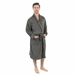 Leveret Mens Fleece Robe