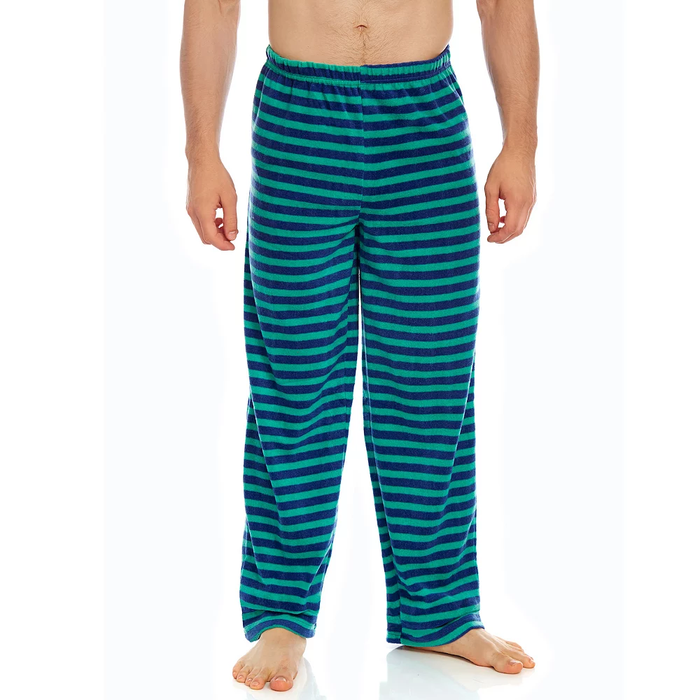 Leveret Mens Fleece Pants Striped