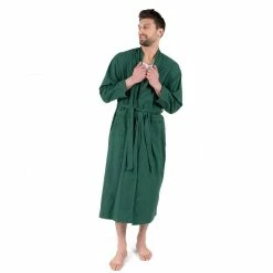 Leveret Mens Flannel Robe